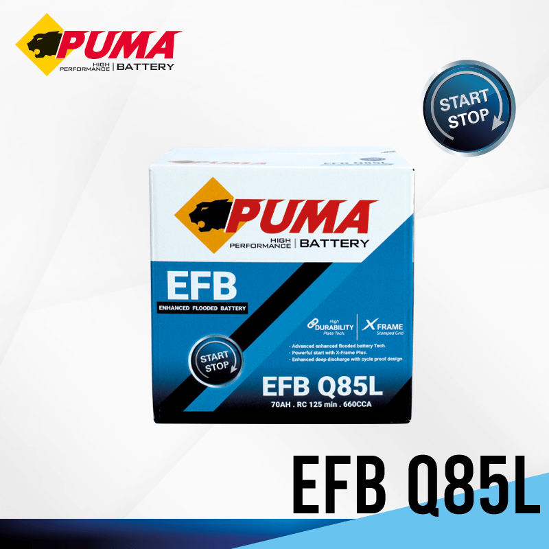 แบตเตอรี่ PUMA EFB Q85L สำหรับรถยนต์ระบบ Start Stop 4