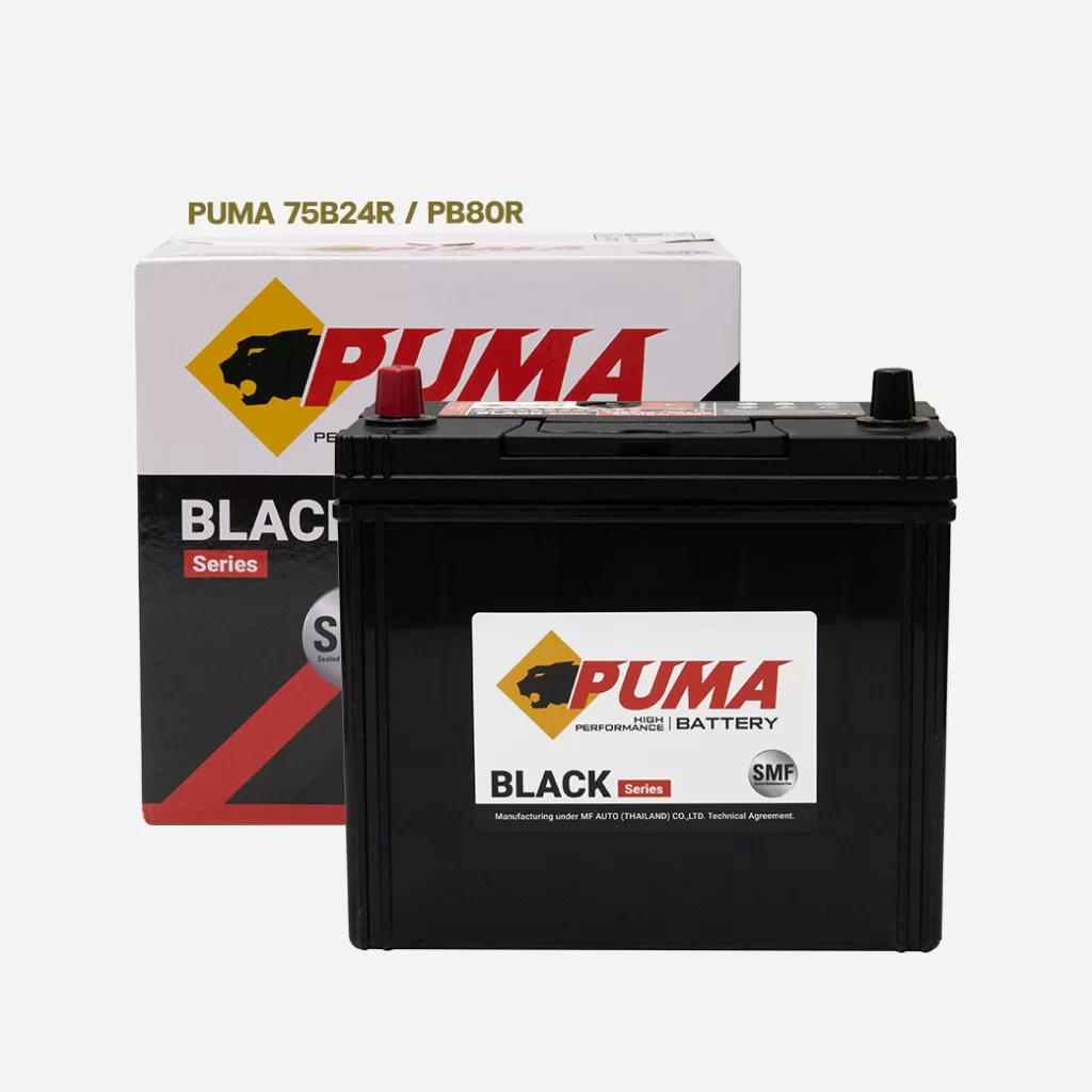 แบตเตอรี่รถยนต์ PUMA รุ่น 75B24R / PB80R