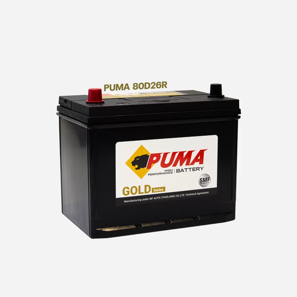แบตเตอรี่รถยนต์ PUMA รุ่น 80D26R