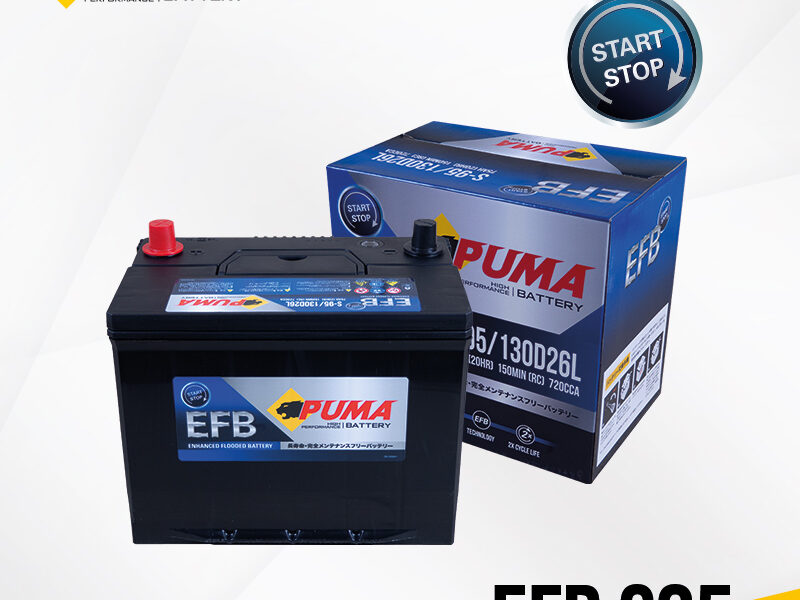 แบตเตอรี่รถยนต์ PUMA EFB S95 setbox