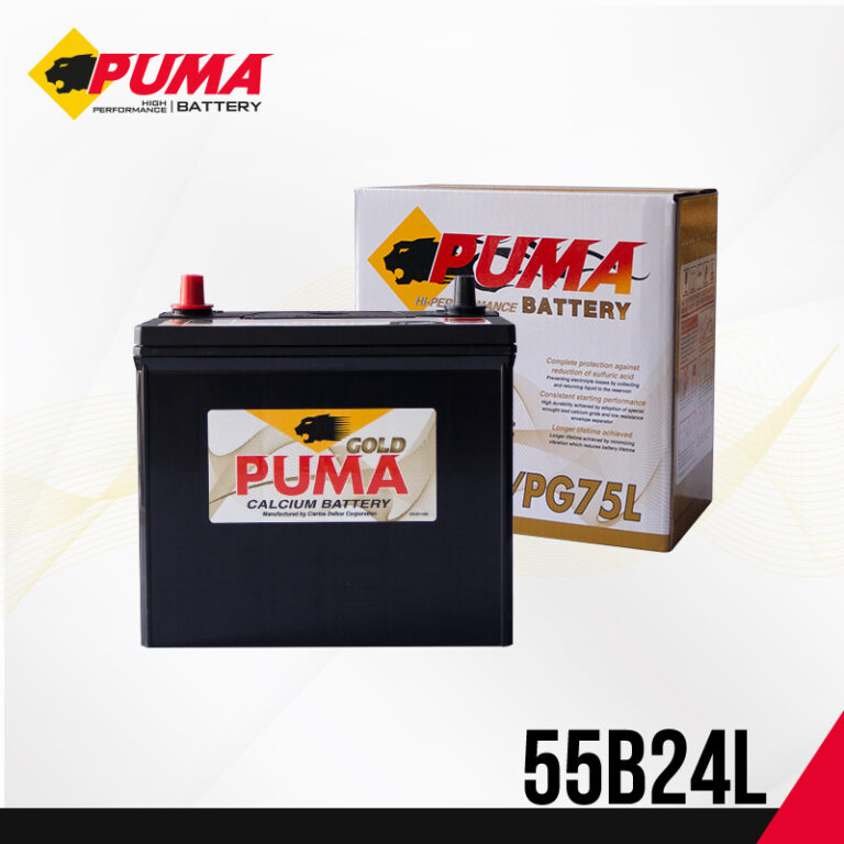แบตเตอรี่รถยนต์ PUMA รุ่น 55B24L (PG75L) setbox
