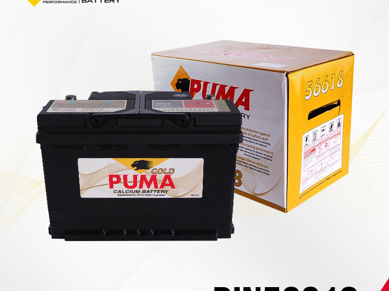 แบตเตอรี่รถยนต์ PUMA รุ่น DIN56618 setbox