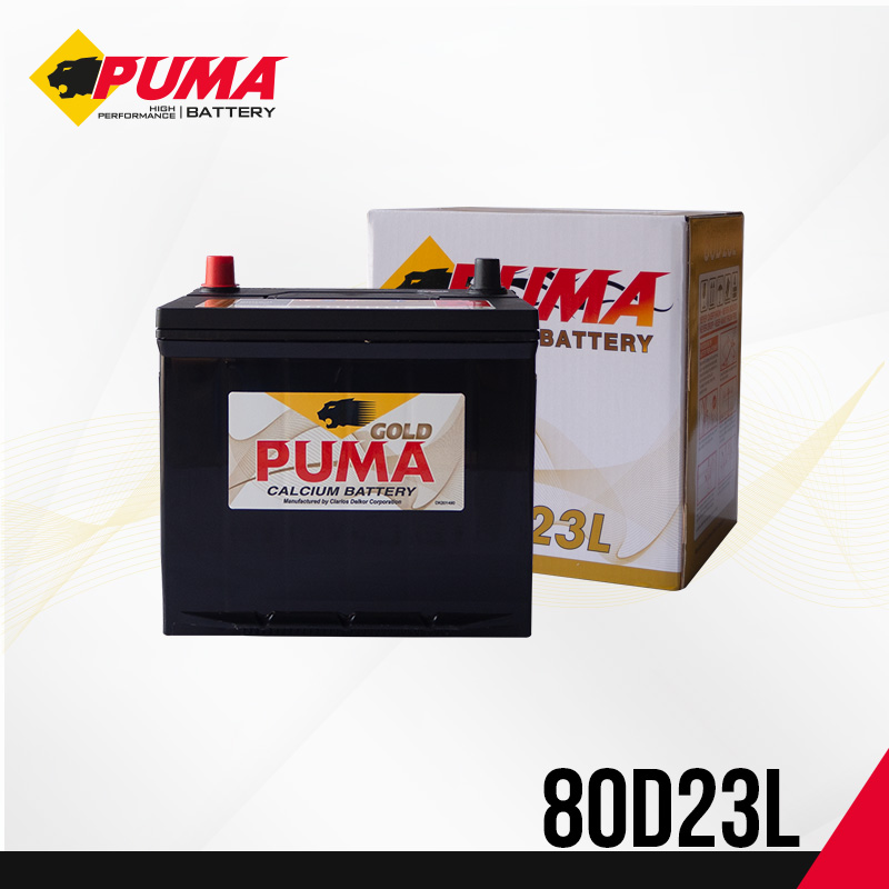 แบตเตอรี่รถยนต์ PUMA รุ่น 80D23L setbox