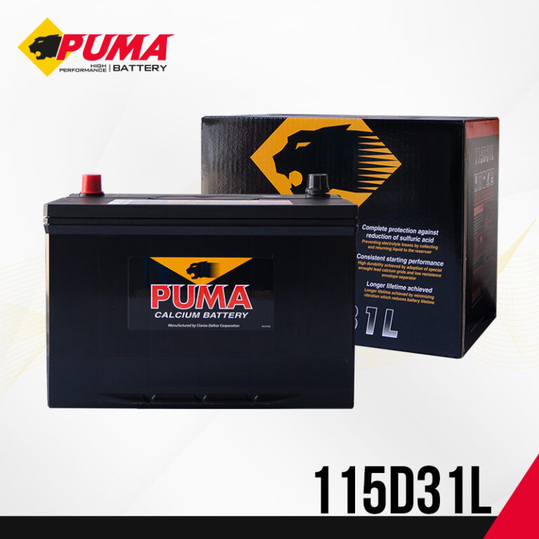 แบตเตอรี่รถยนต์ PUMA รุ่น 115D31L setbox