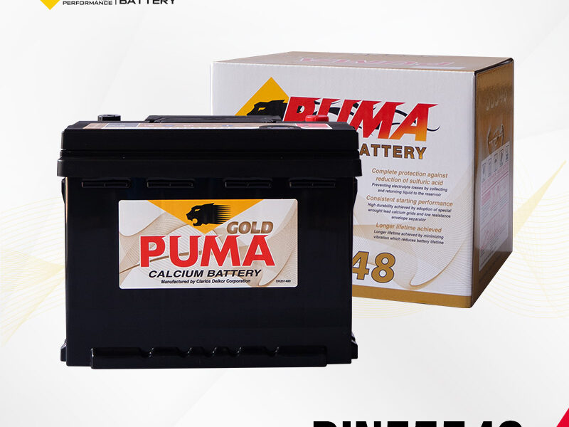 แบตเตอรี่รถยนต์ PUMA รุ่น DIN55548 setbox