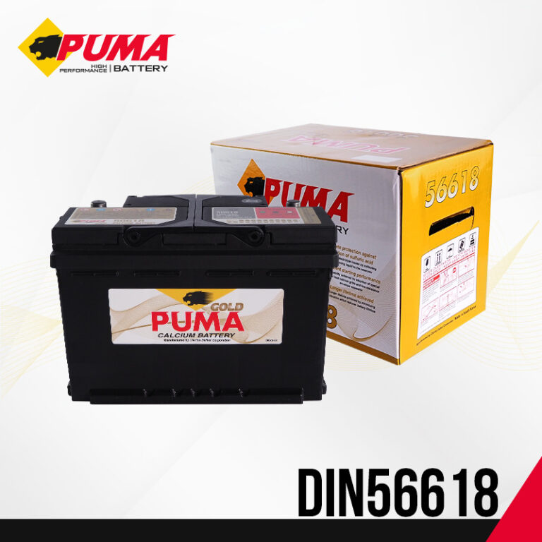 แบตเตอรี่รถยนต์ PUMA รุ่น DIN56618 setbox