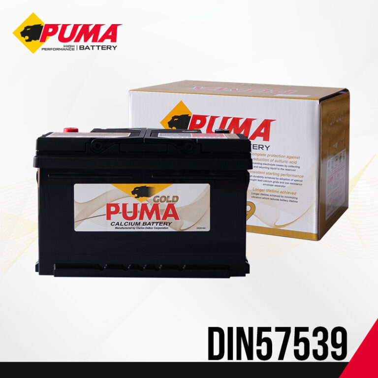แบตเตอรี่รถยนต์ PUMA รุ่น DIN57539 boxset