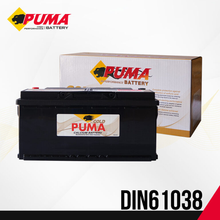 แบตเตอรี่รถยนต์ PUMA รุ่น DIN61038 setbox